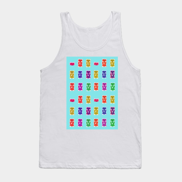 Gummy bear scream pop art Tank Top by Sara's digital corner